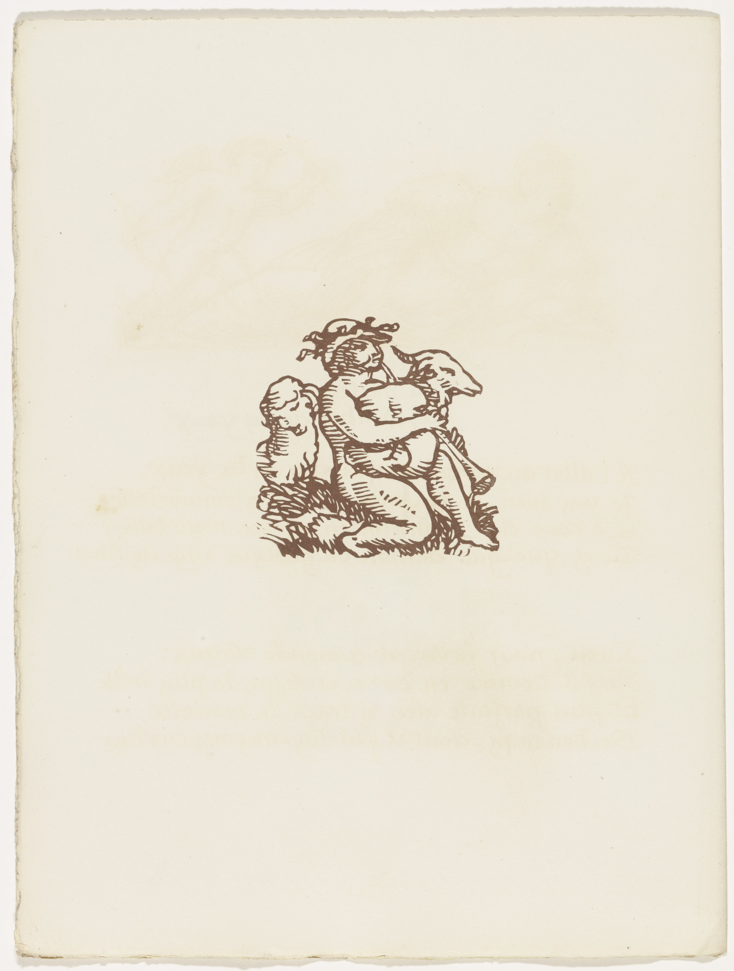 Émile Bernard. Vignette (folio 112 verso) from Les Amours (The Loves)