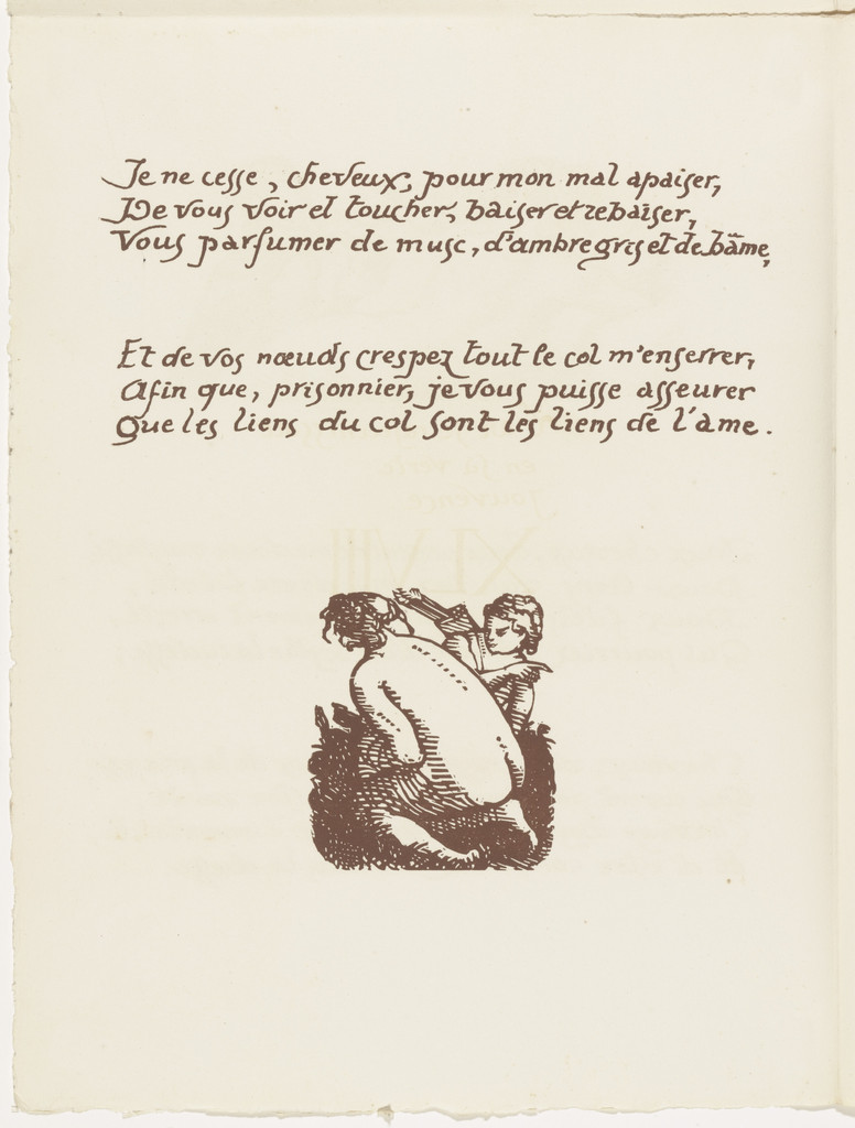 Tailpiece (folio 118 verso) from Les Amours (The Loves)