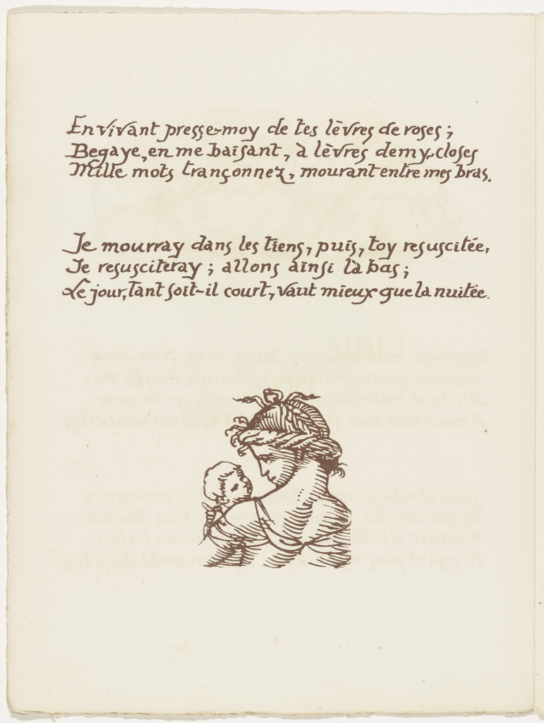 Tailpiece (folio 125 verso) from Les Amours (The Loves)