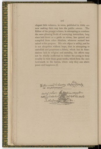 Tailpiece (page xvi) from The Fables of Aesop