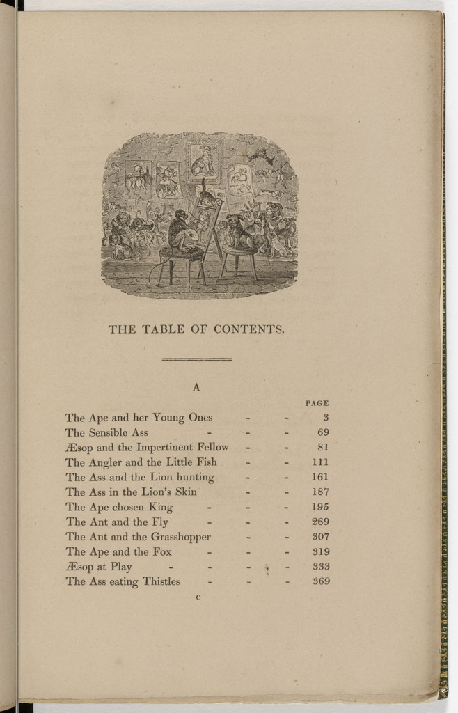 Headpiece (page xvii) from The Fables of Aesop