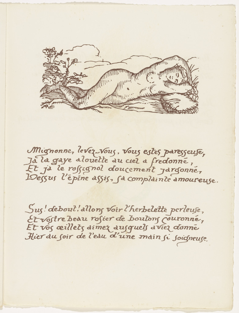 Headpiece (folio 88) from Les Amours (The Loves)