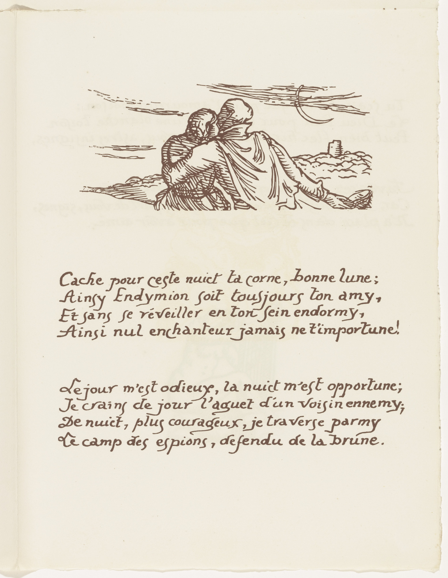 Émile Bernard. Headpiece (folio 91) from Les Amours (The Loves)