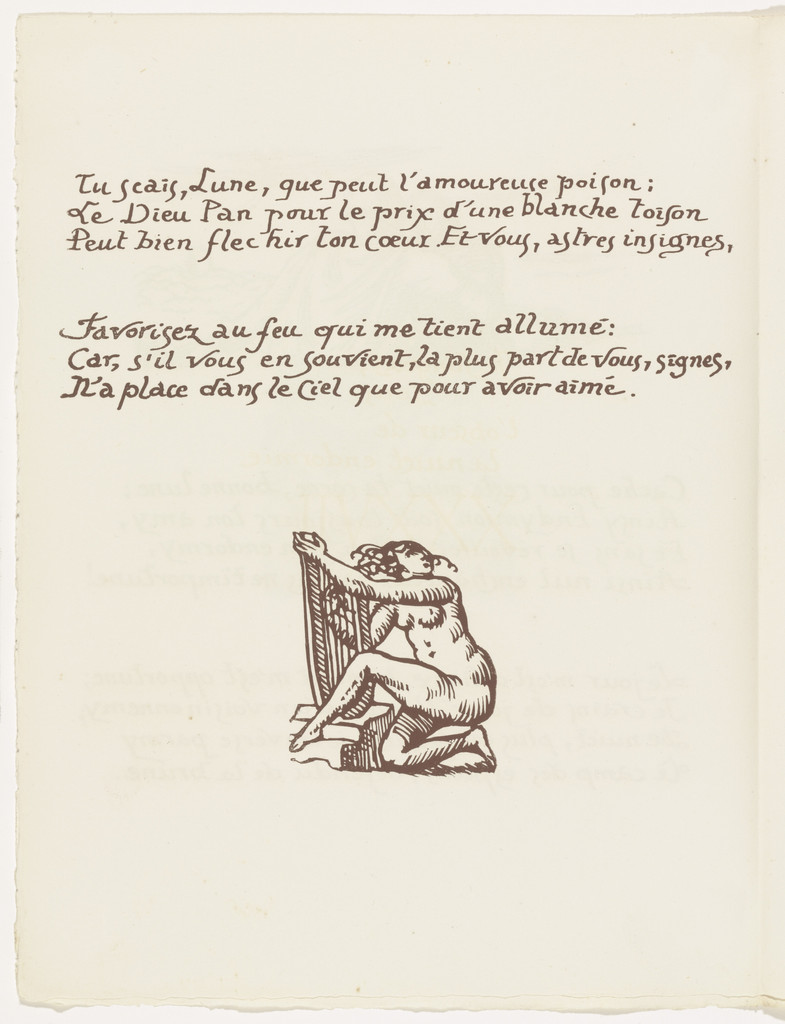Tailpiece (folio 91 verso) from Les Amours (The Loves)