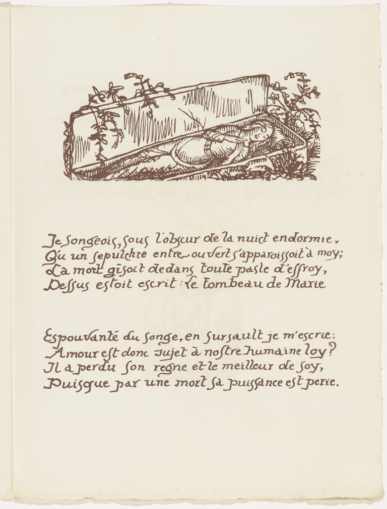 Headpiece (folio 93) from Les Amours (The Loves)