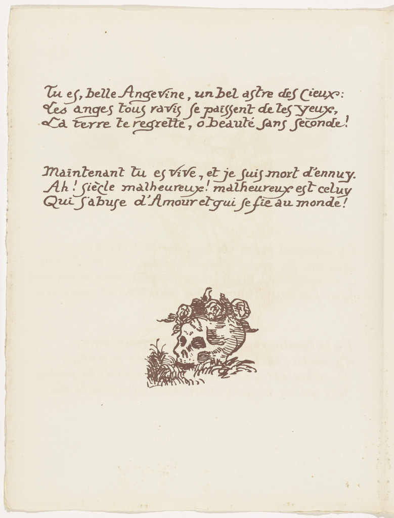 Tailpiece (folio 100 verso) from Les Amours (The Loves)