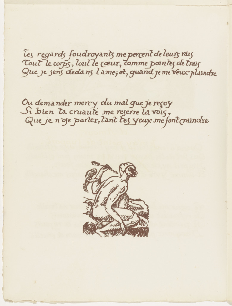 Tailpiece (folio 103 verso) from Les Amours (The Loves)