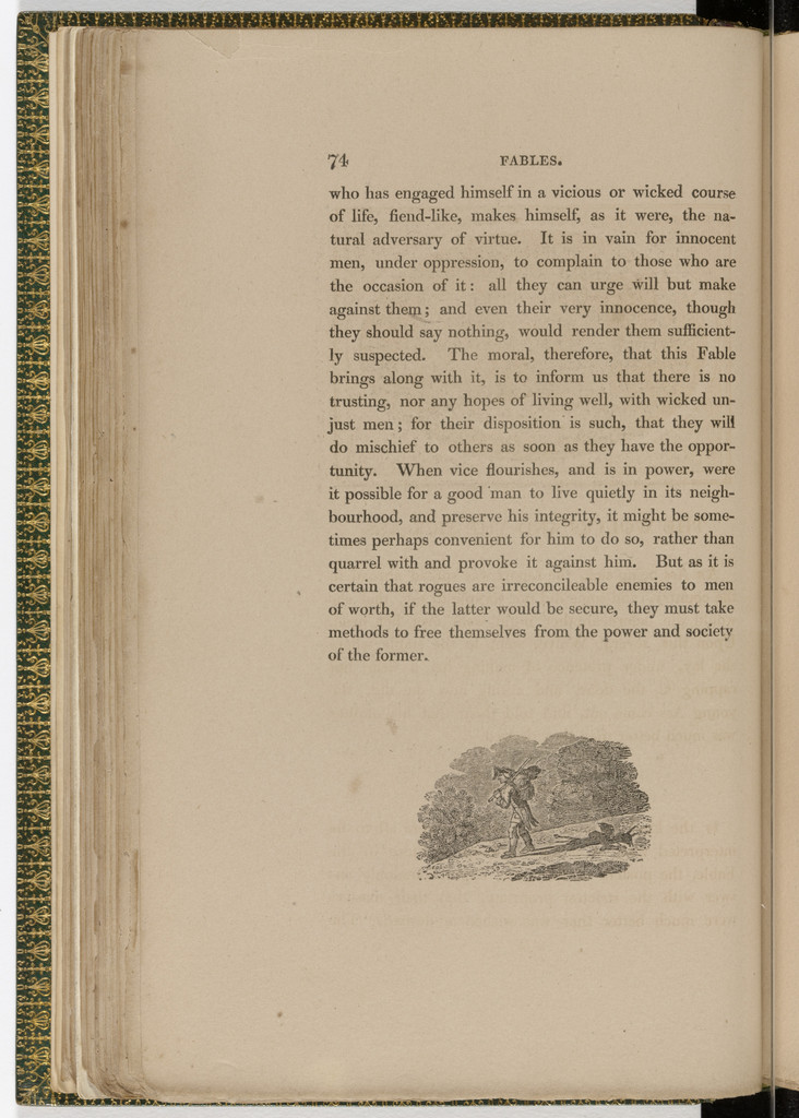 Tailpiece (page 74) from The Fables of Aesop