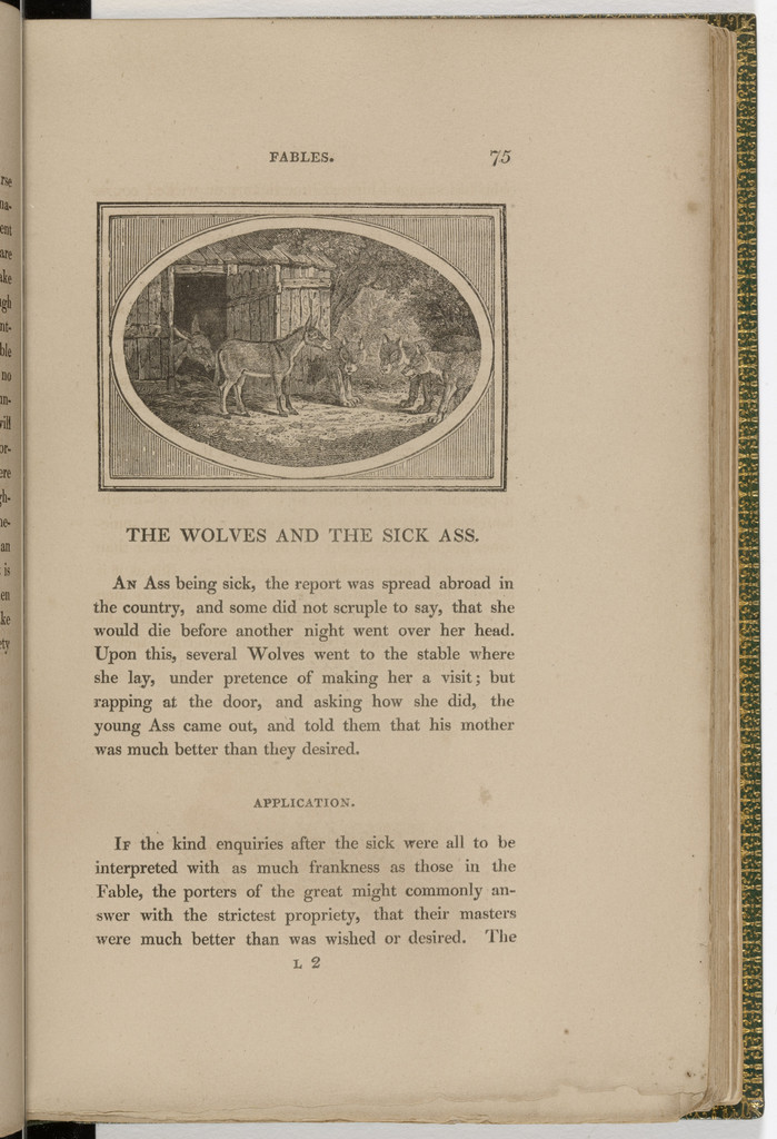 Headpiece (page 75) from The Fables of Aesop