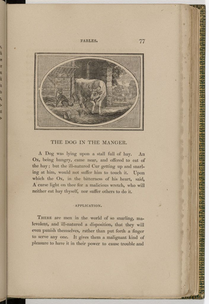 Headpiece (page 77) from The Fables of Aesop