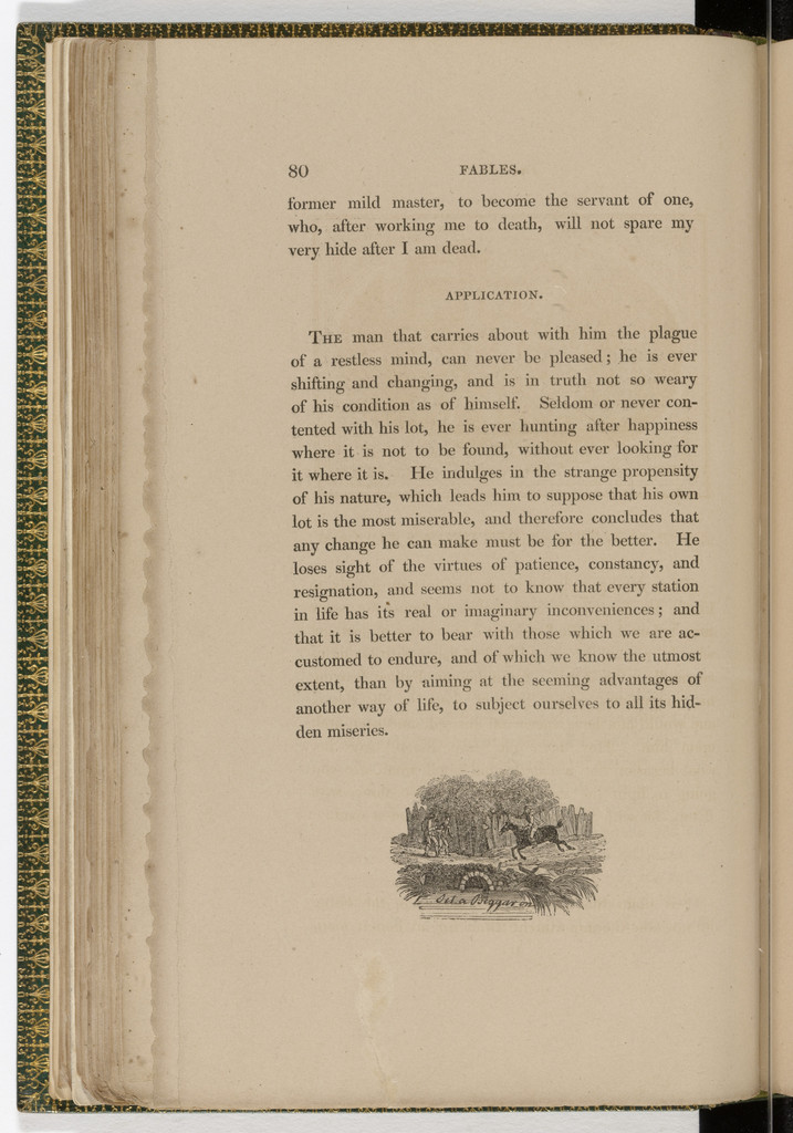 Tailpiece (page 80) from The Fables of Aesop