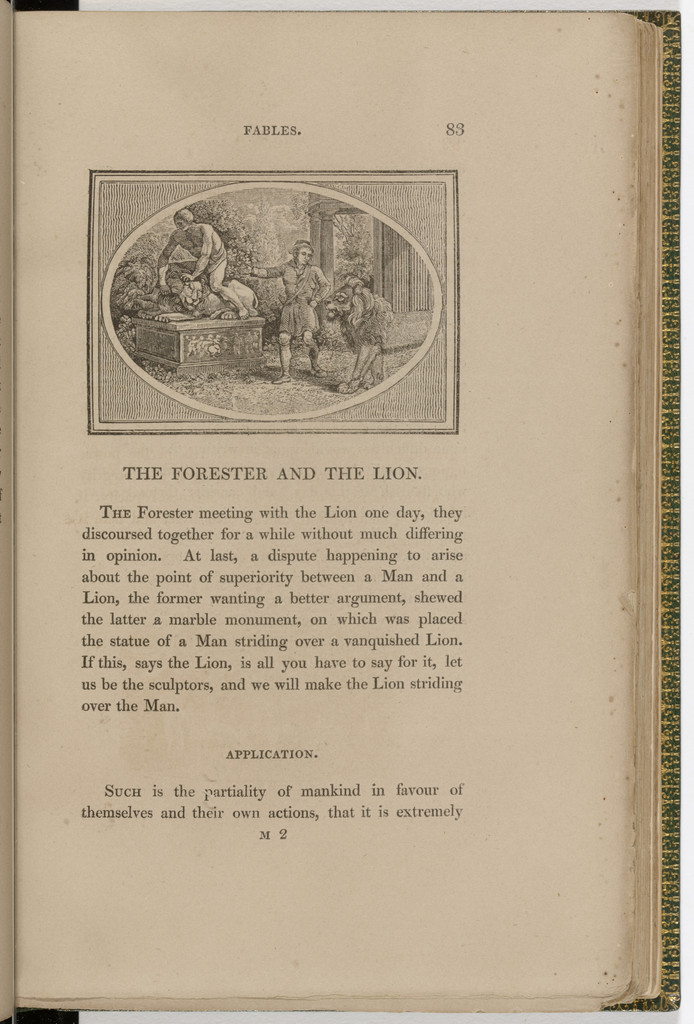 Headpiece (page 83) from The Fables of Aesop