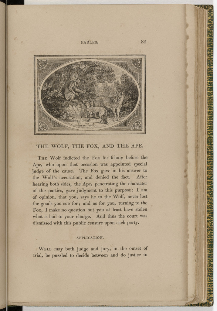 Headpiece (page 85) from The Fables of Aesop