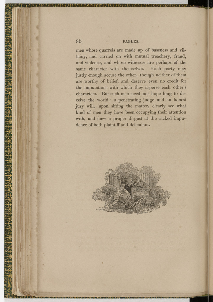 Tailpiece (page 86) from The Fables of Aesop