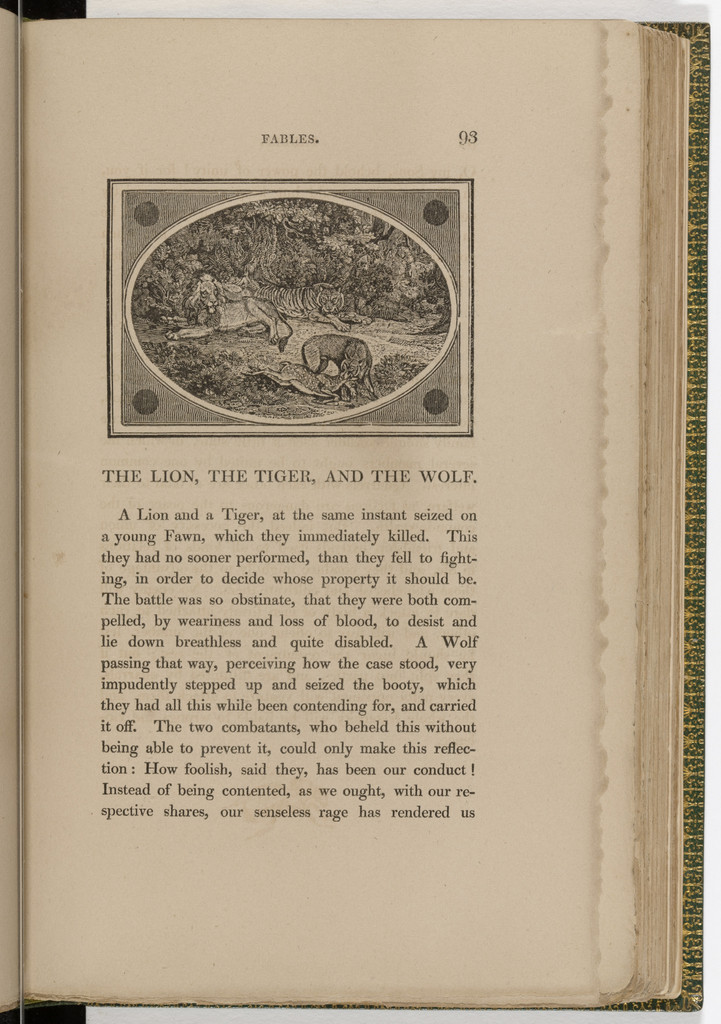 Headpiece (page 93) from The Fables of Aesop