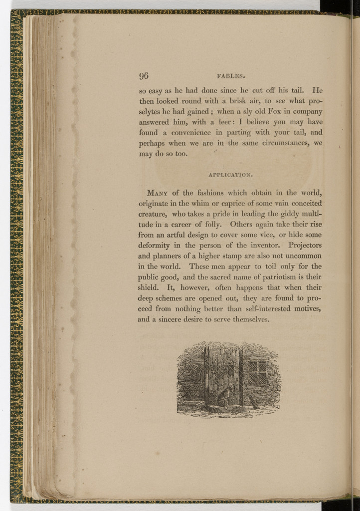 Tailpiece (page 96) from The Fables of Aesop