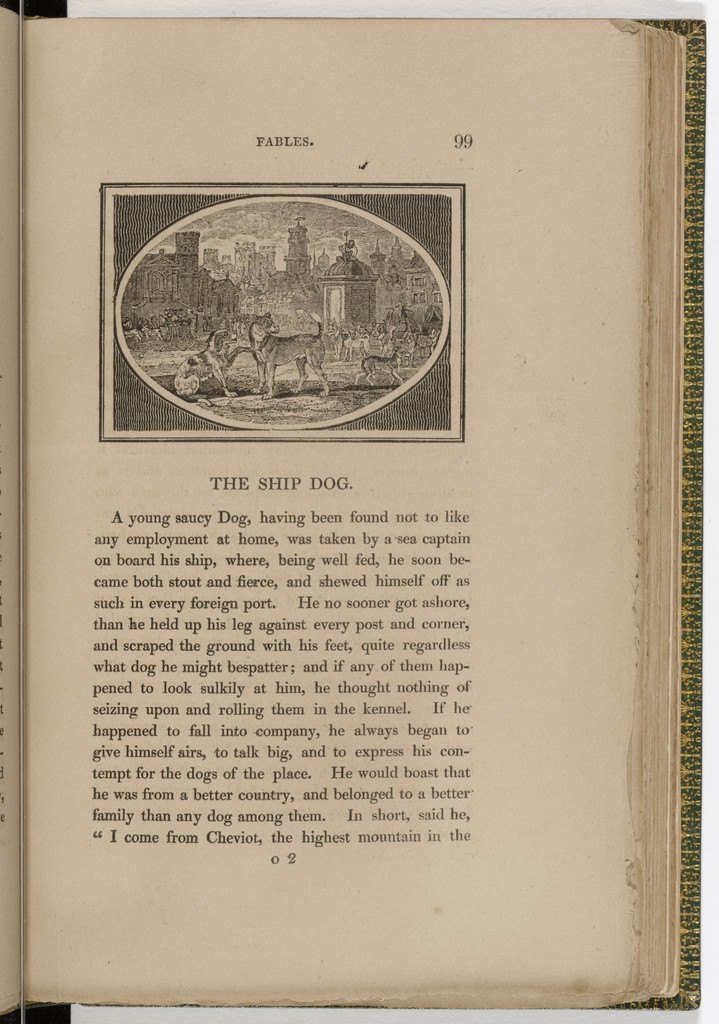 Headpiece (page 99) from The Fables of Aesop