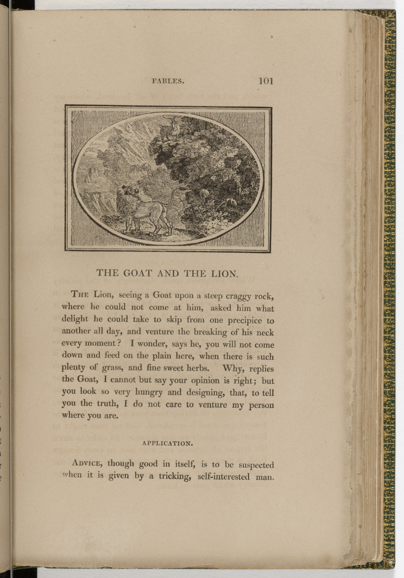 Thomas Bewick. Headpiece (page 101) from The Fables of Aesop