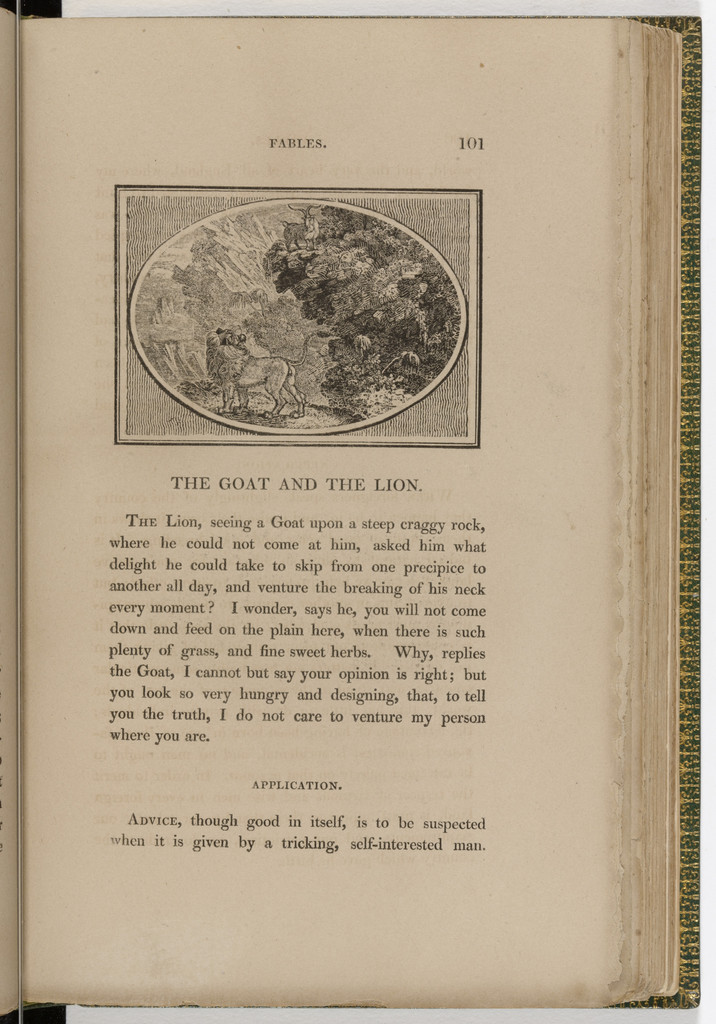 Headpiece (page 101) from The Fables of Aesop