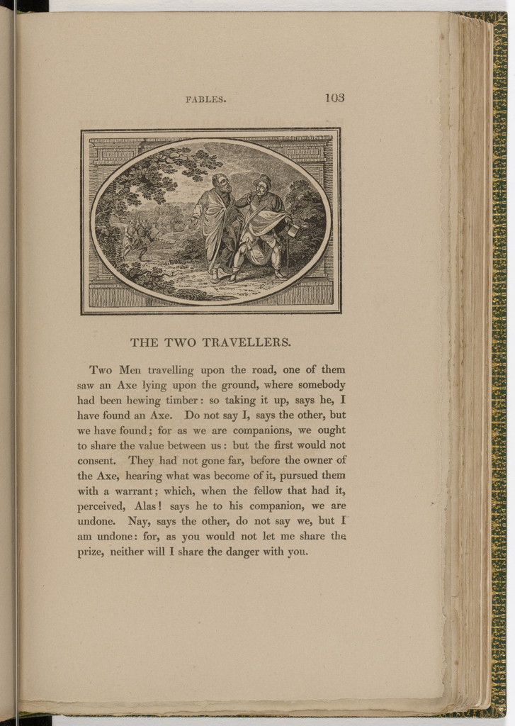 Headpiece (page 103) from The Fables of Aesop