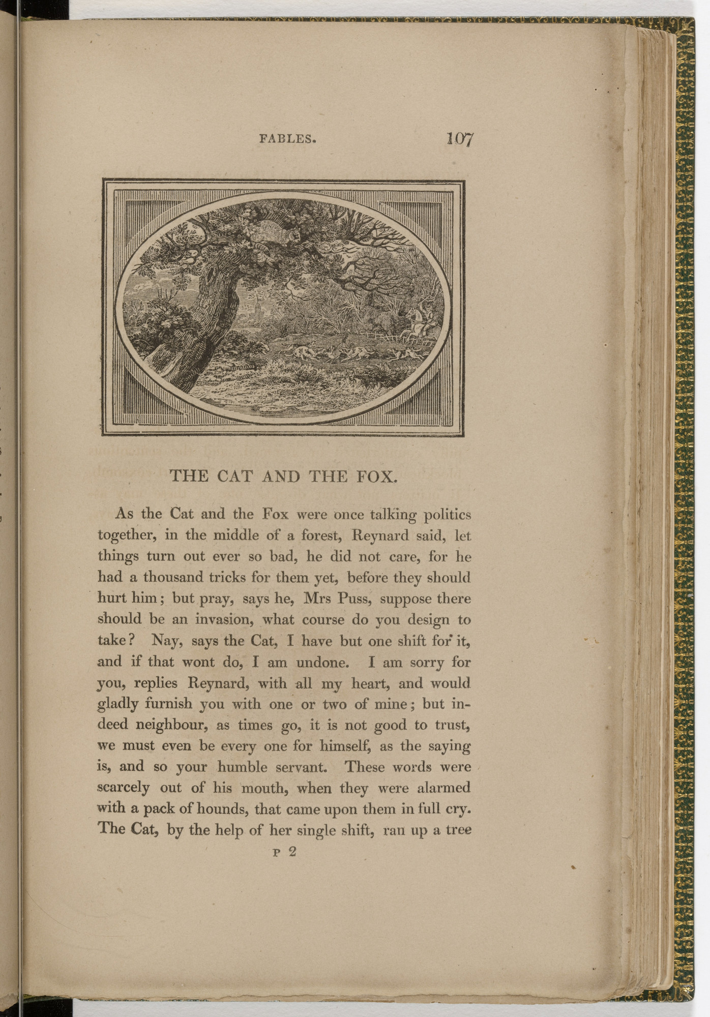 Thomas Bewick. Headpiece (page 107) from The Fables of Aesop