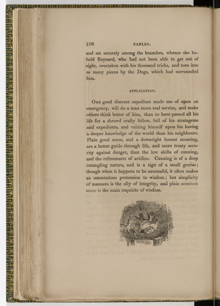 Tailpiece (page 108) from The Fables of Aesop