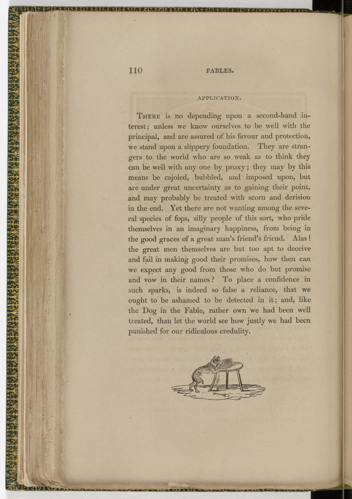 Tailpiece (page 110) from The Fables of Aesop