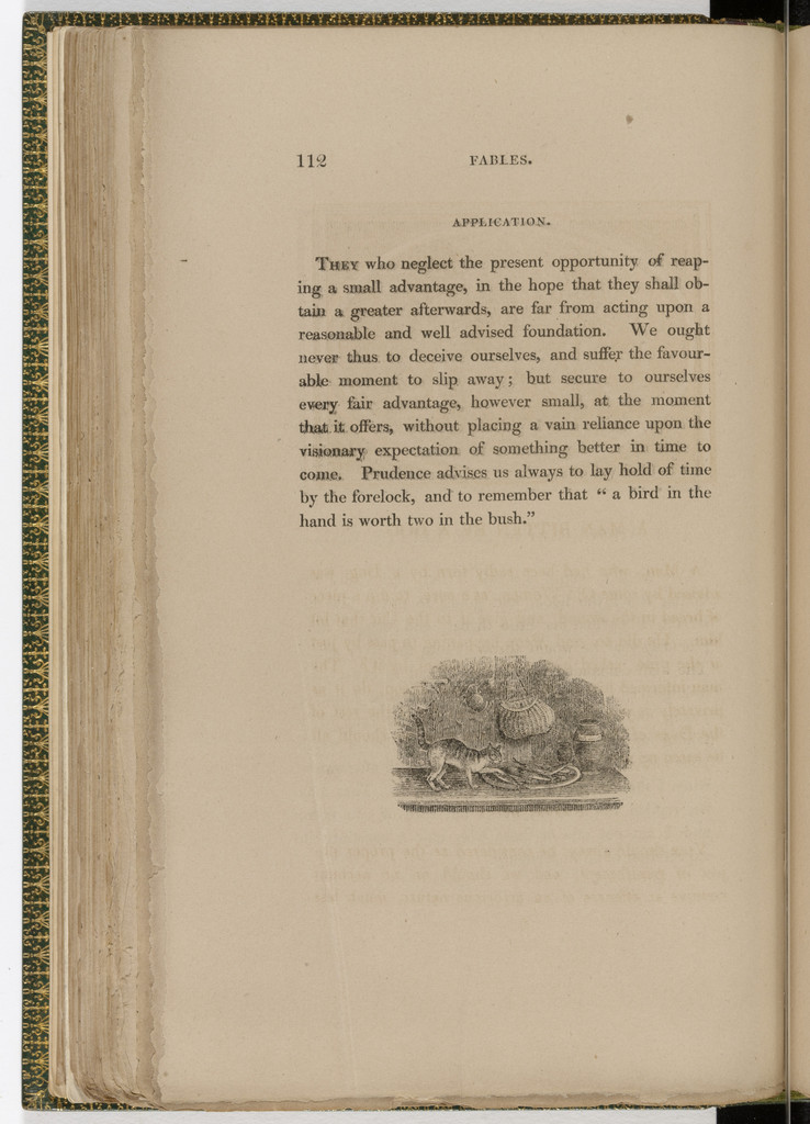 Tailpiece (page 112) from The Fables of Aesop