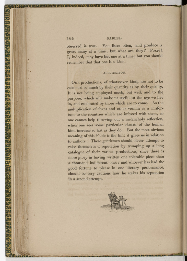 Tailpiece (page 124) from The Fables of Aesop