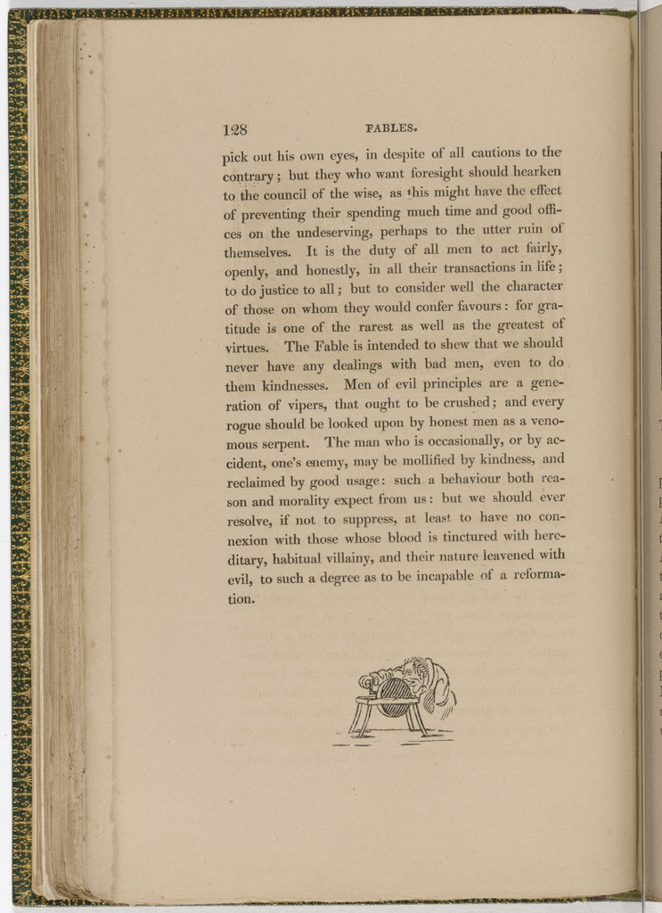 Tailpiece (page 128) from The Fables of Aesop
