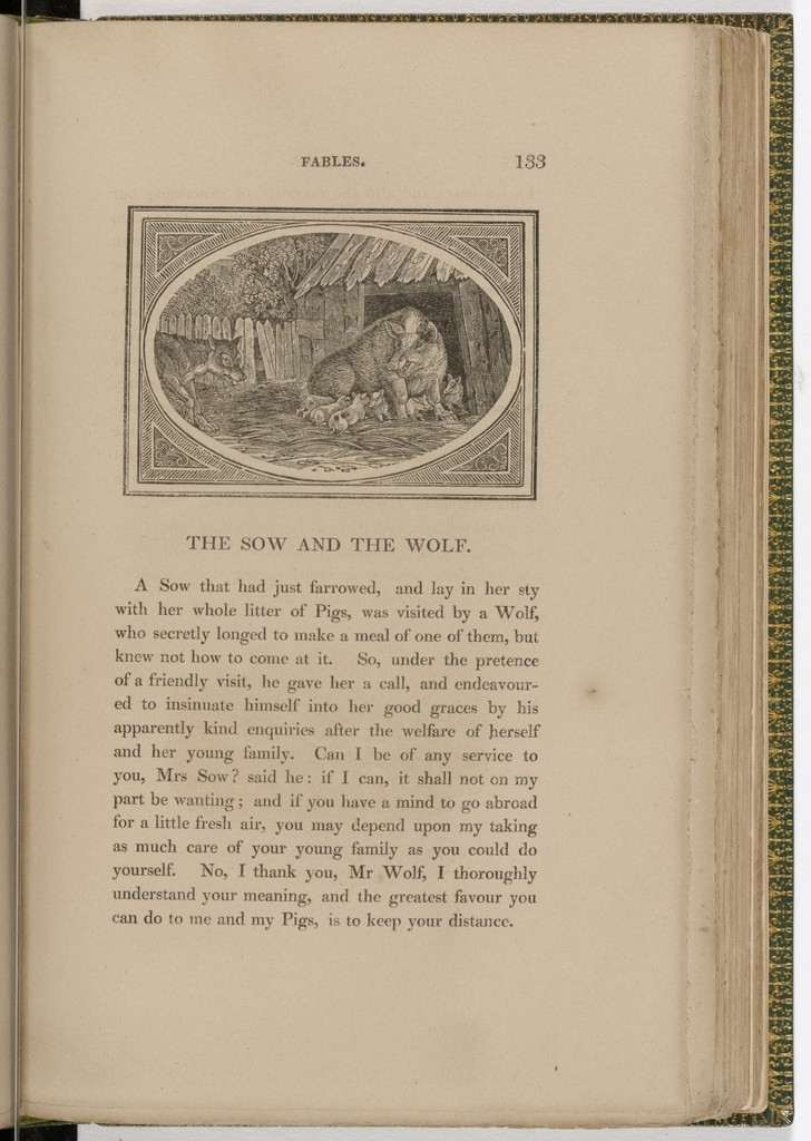 Headpiece (page 133) from The Fables of Aesop