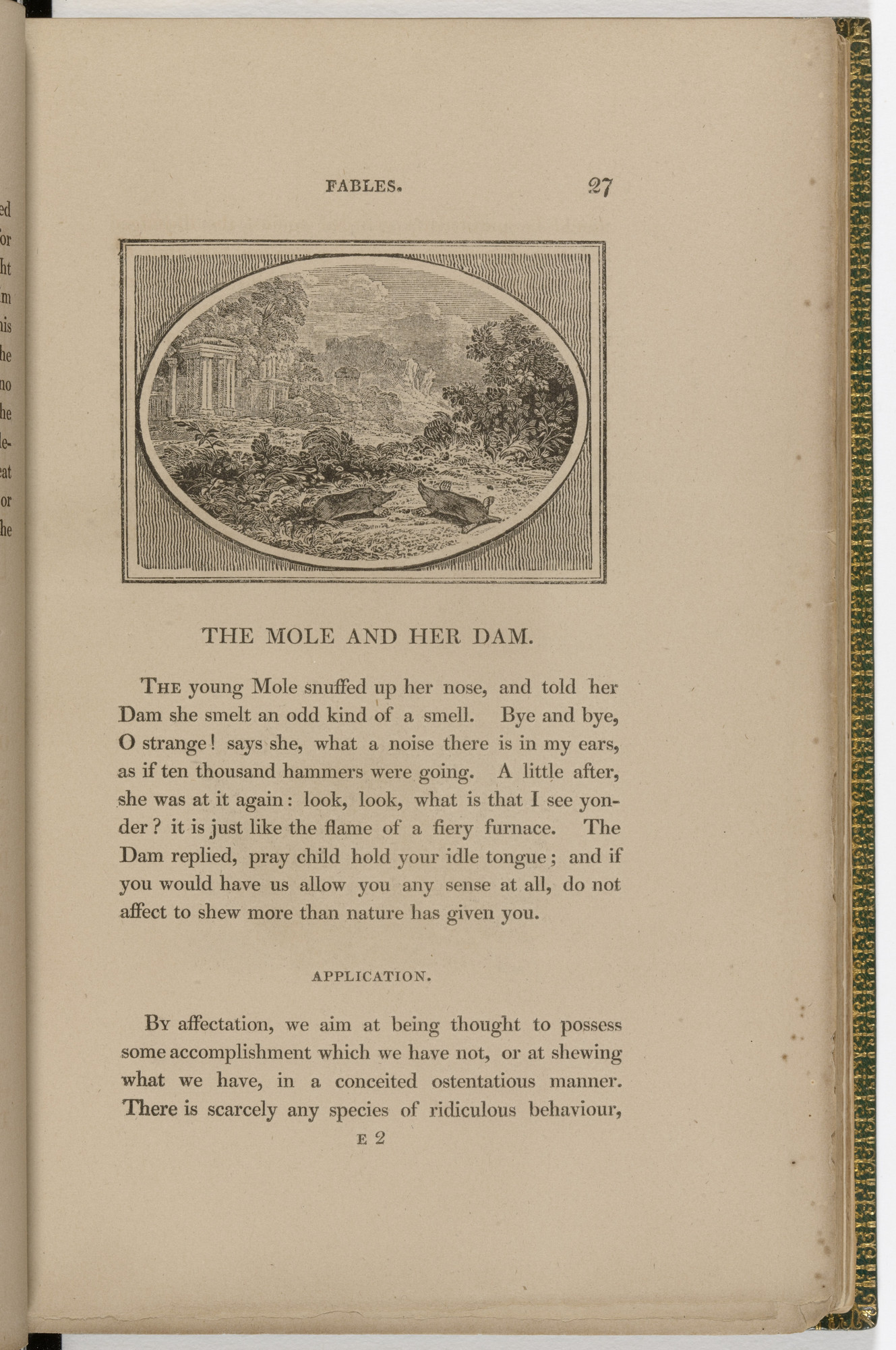 Thomas Bewick. Headpiece (page 27) from The Fables of Aesop