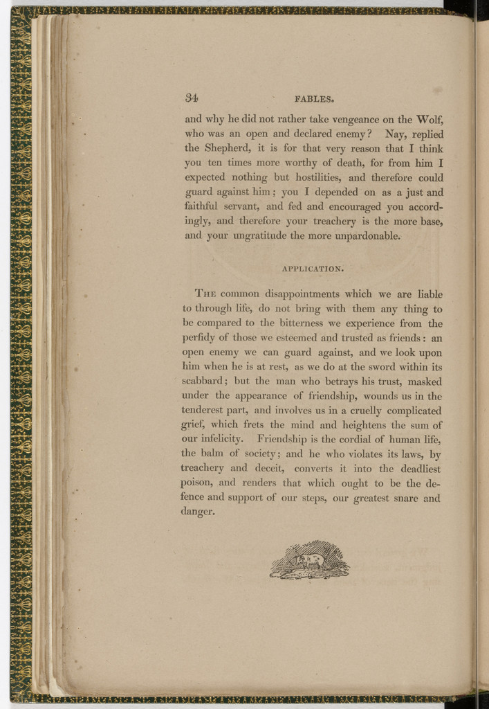 Tailpiece (page 34) from The Fables of Aesop