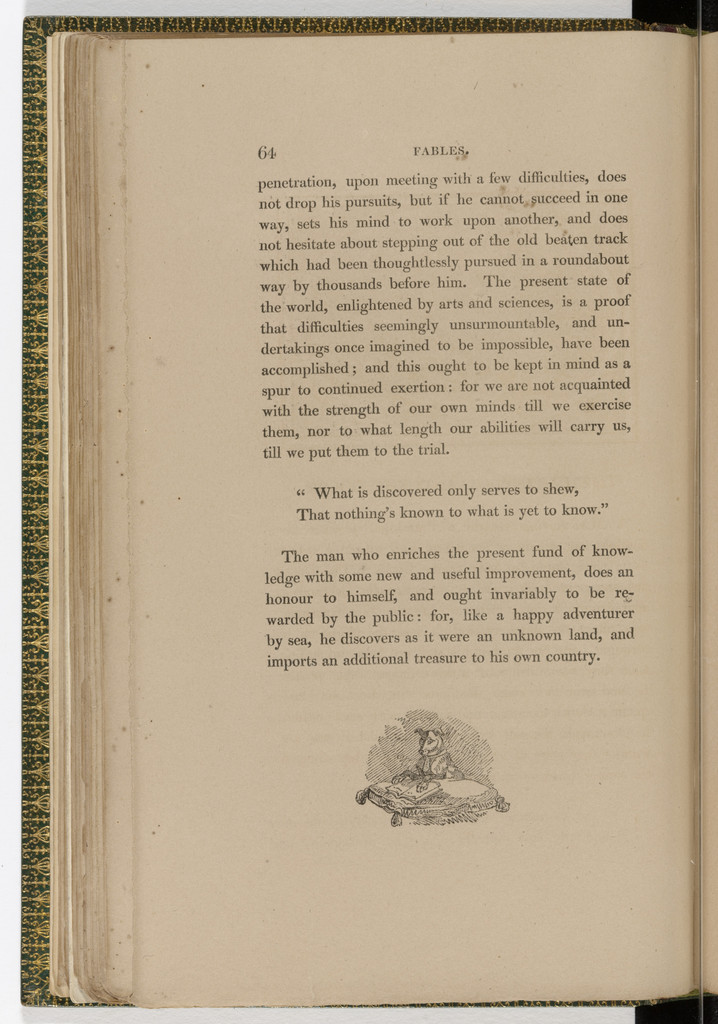 Tailpiece (page 64) from The Fables of Aesop