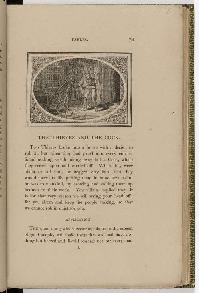 Headpiece (page 73) from The Fables of Aesop