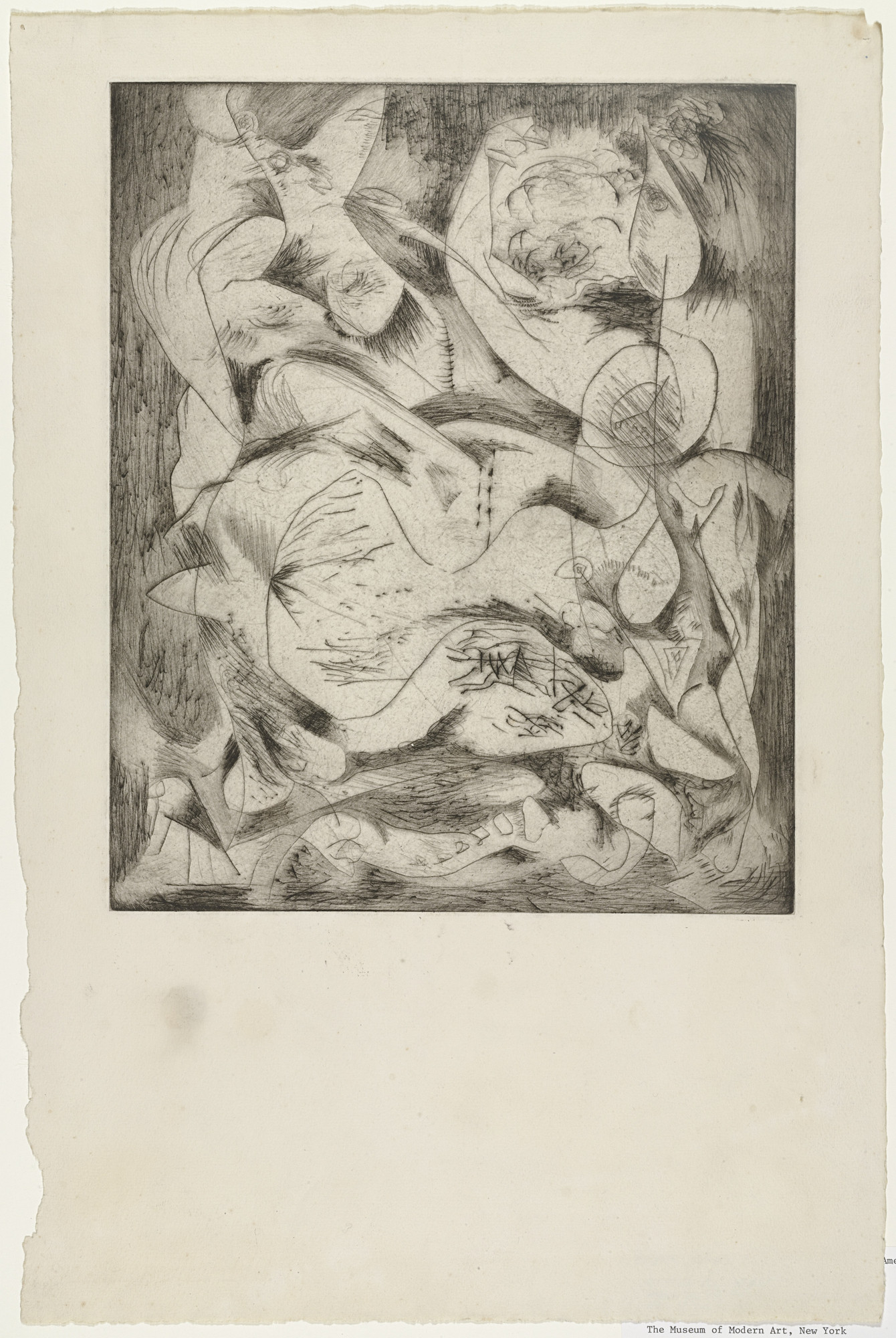 Jackson Pollock. Untitled (2), state II of III