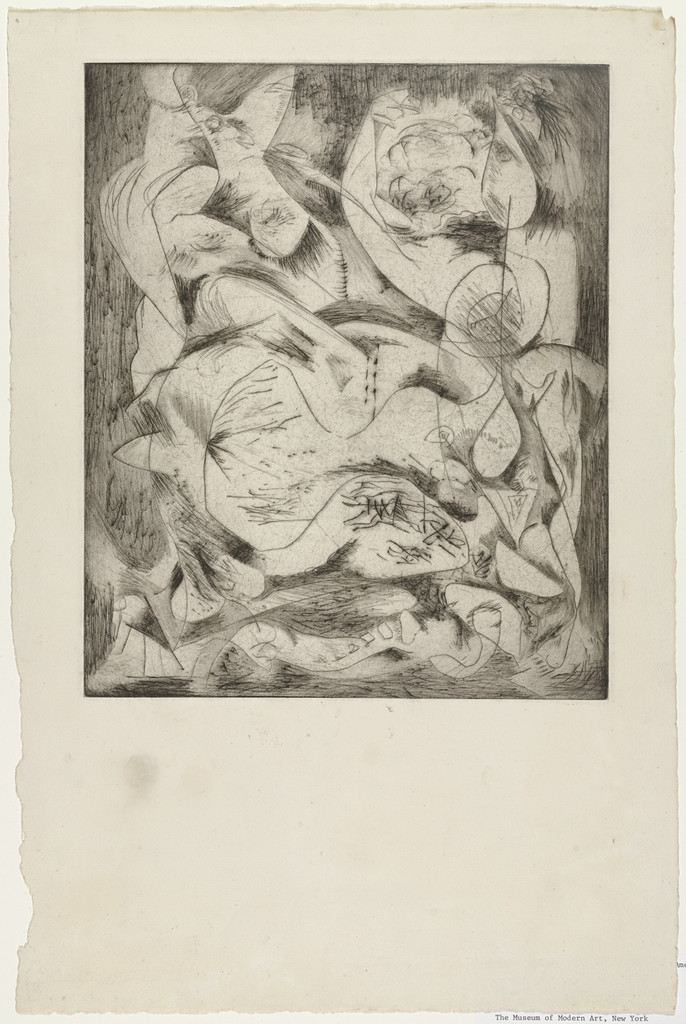 Untitled (2), state II of III, Jackson Pollock, 1944