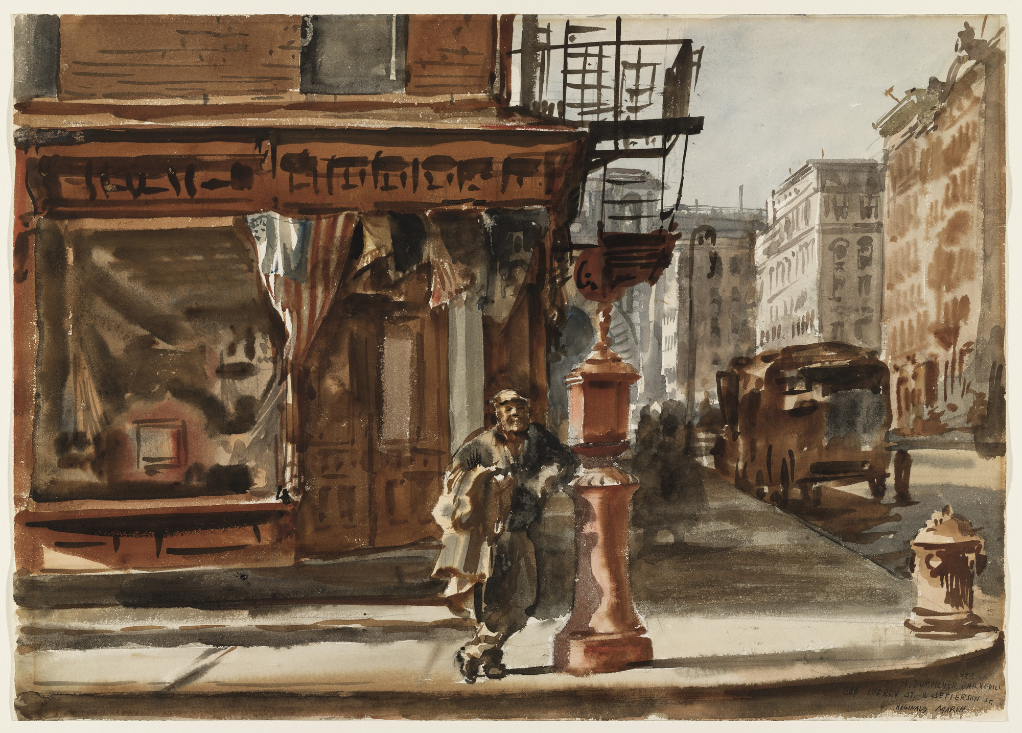Reginald Marsh. H. Dummeyer Bar &amp; Grill. (n.d.)