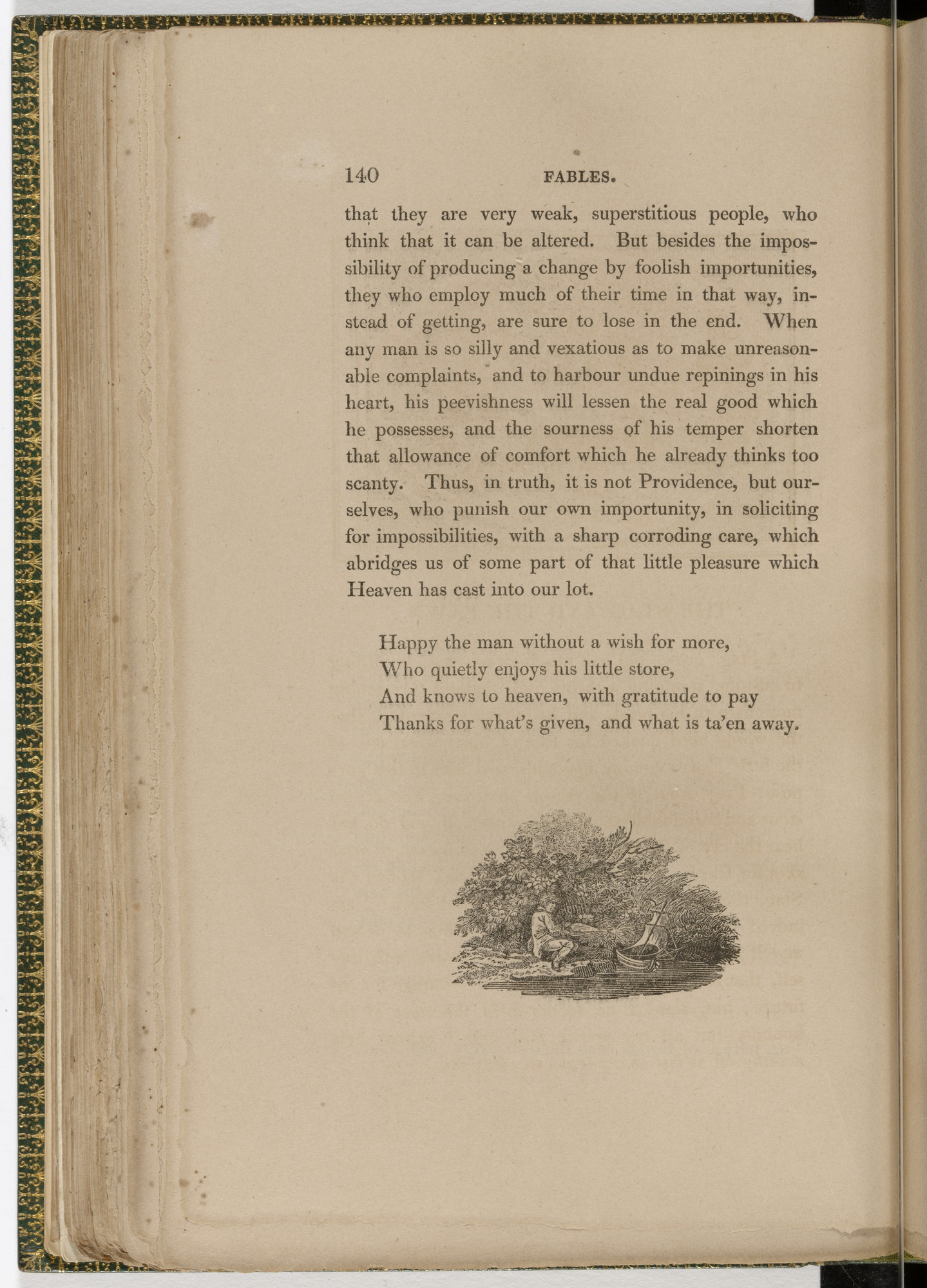 Thomas Bewick. Tailpiece (page 140) from The Fables of Aesop