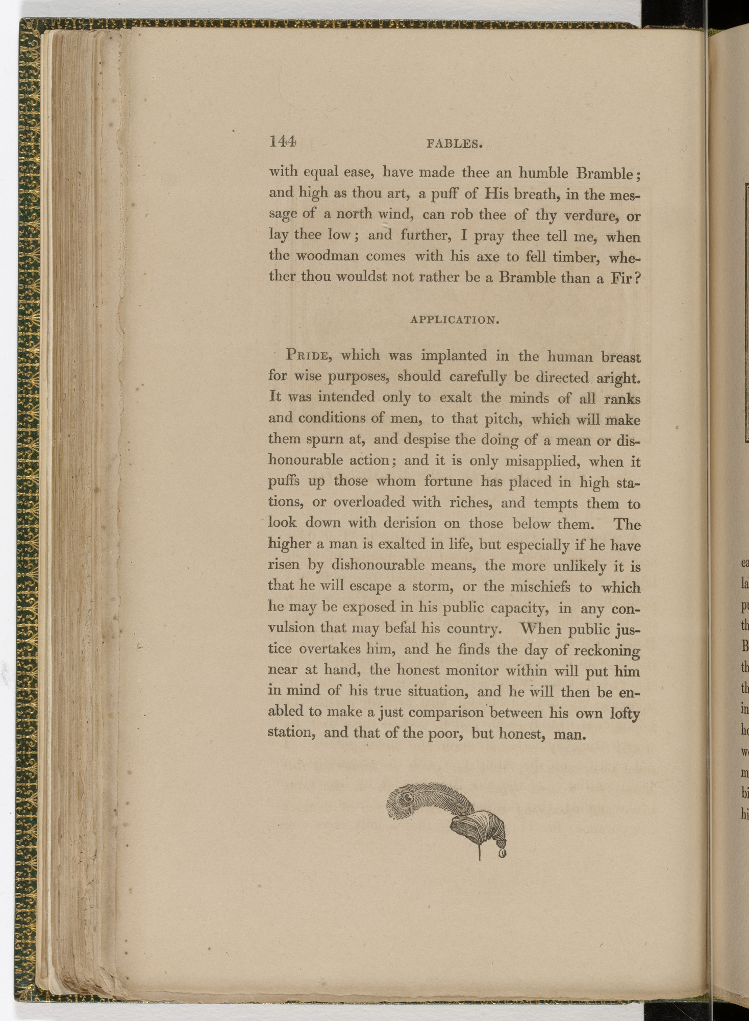 Thomas Bewick. Tailpiece (page 144) from The Fables of Aesop