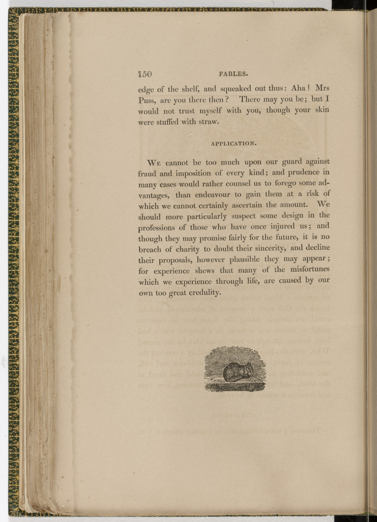 Tailpiece (page 150) from The Fables of Aesop