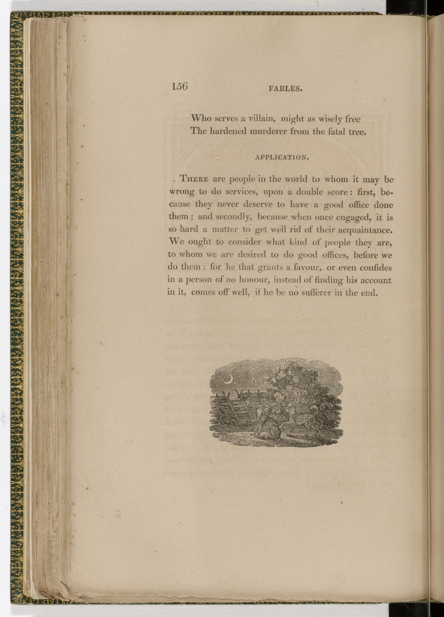 Thomas Bewick. Tailpiece (page 156) from The Fables of Aesop