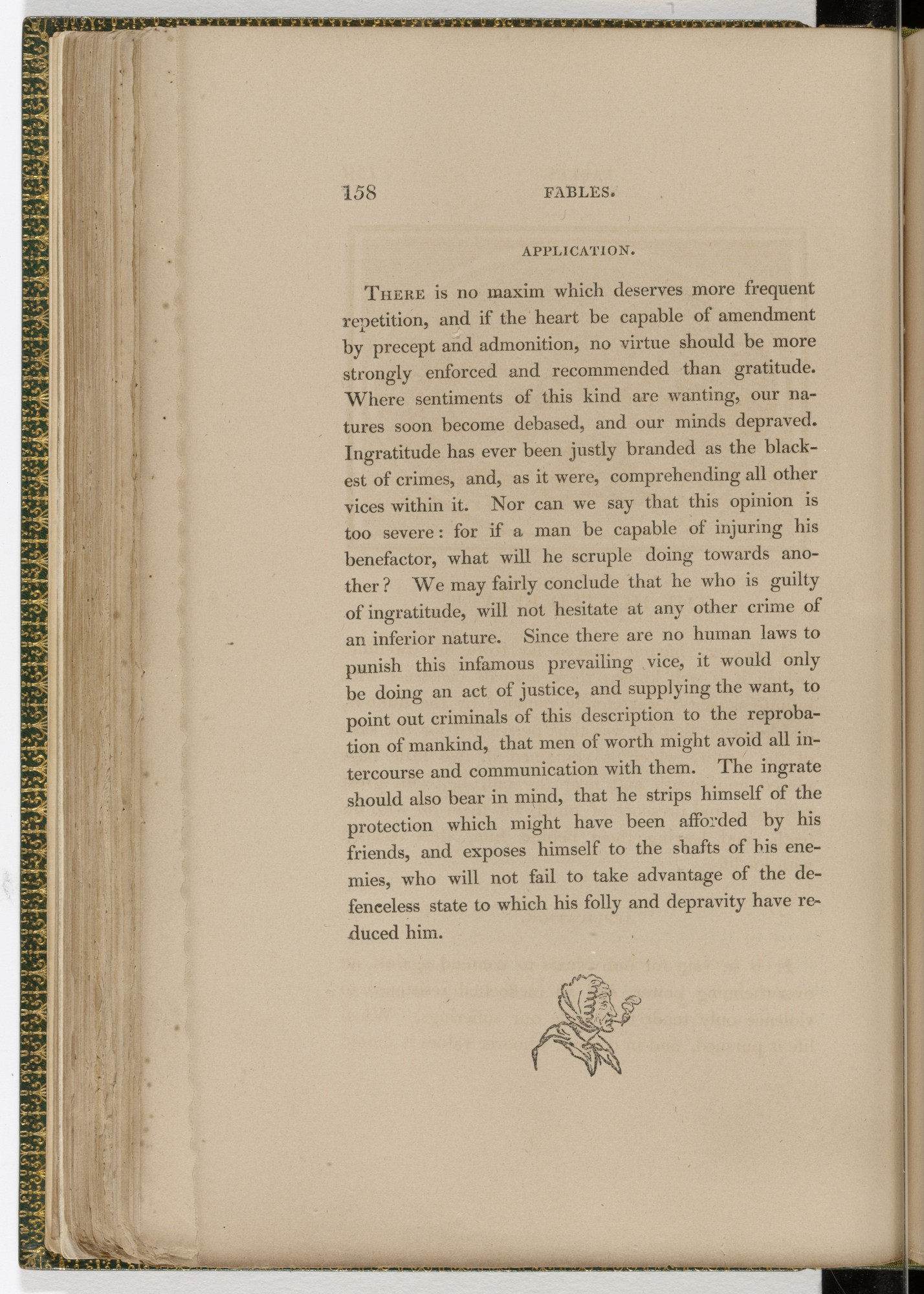 Thomas Bewick. Tailpiece (page 158) from The Fables of Aesop