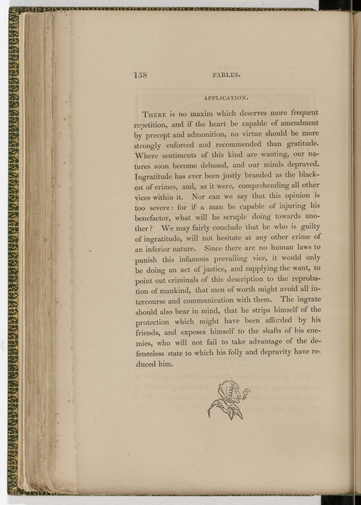 Tailpiece (page 158) from The Fables of Aesop