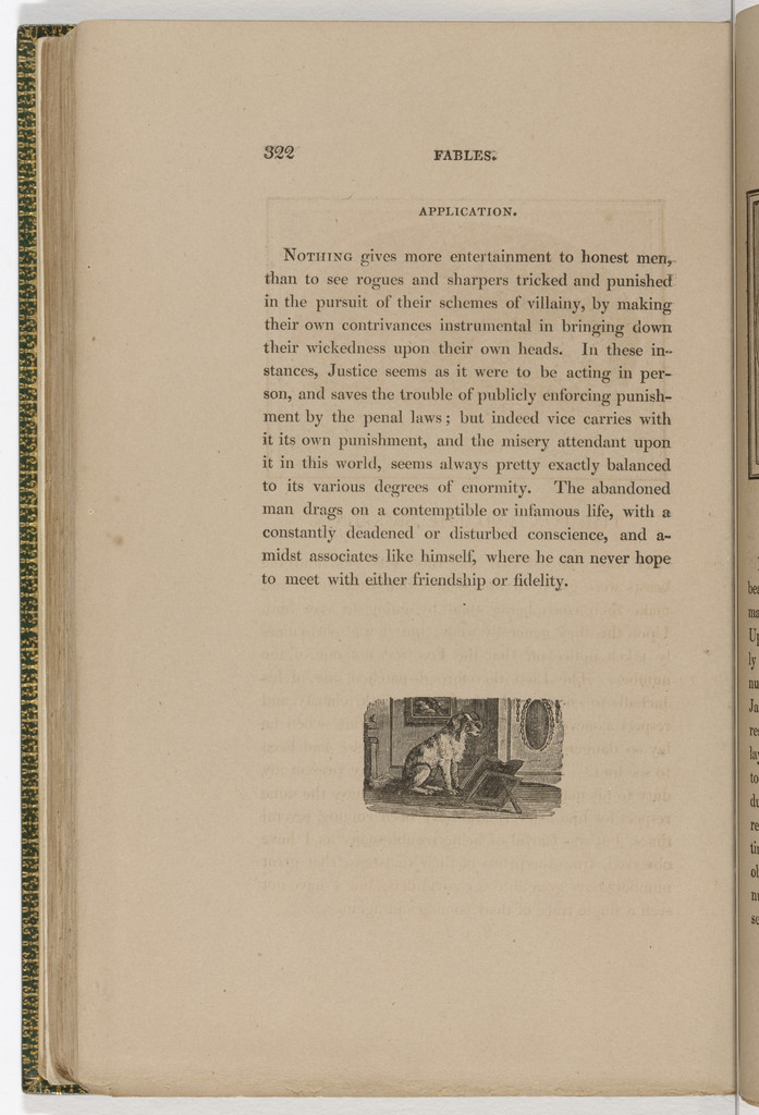 Tailpiece (page 322) from The Fables of Aesop