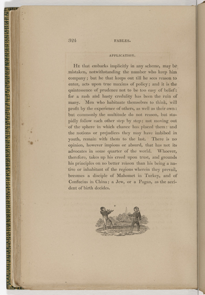 Tailpiece (page 324) from The Fables of Aesop