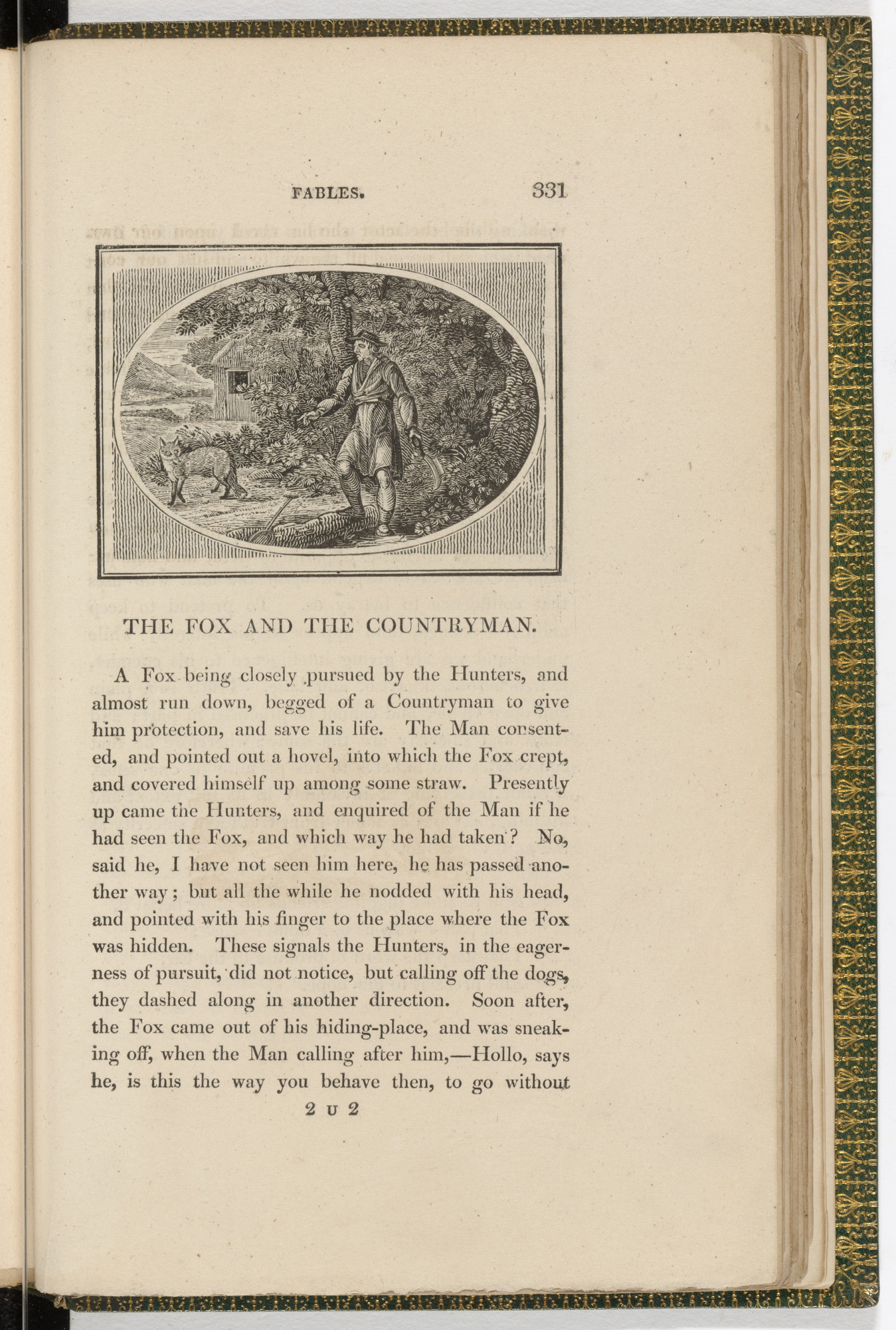 Thomas Bewick. Headpiece (page 331) from The Fables of Aesop