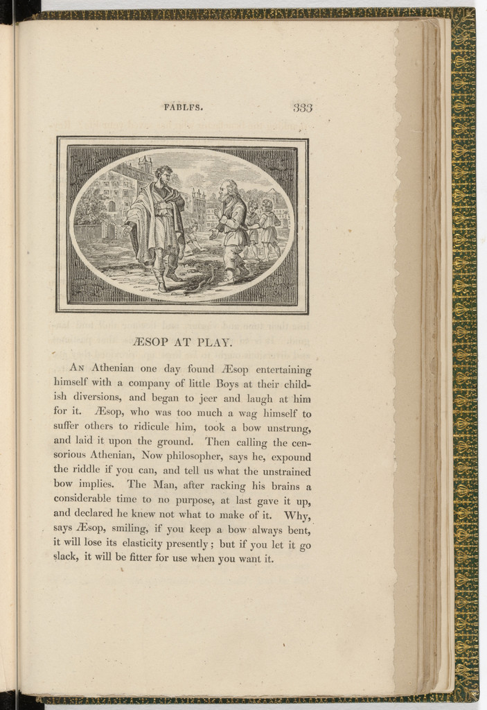 Headpiece (page 333) from The Fables of Aesop