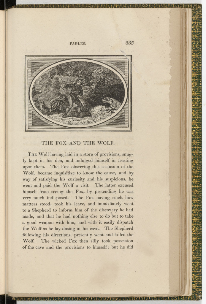 Headpiece (page 335) from The Fables of Aesop