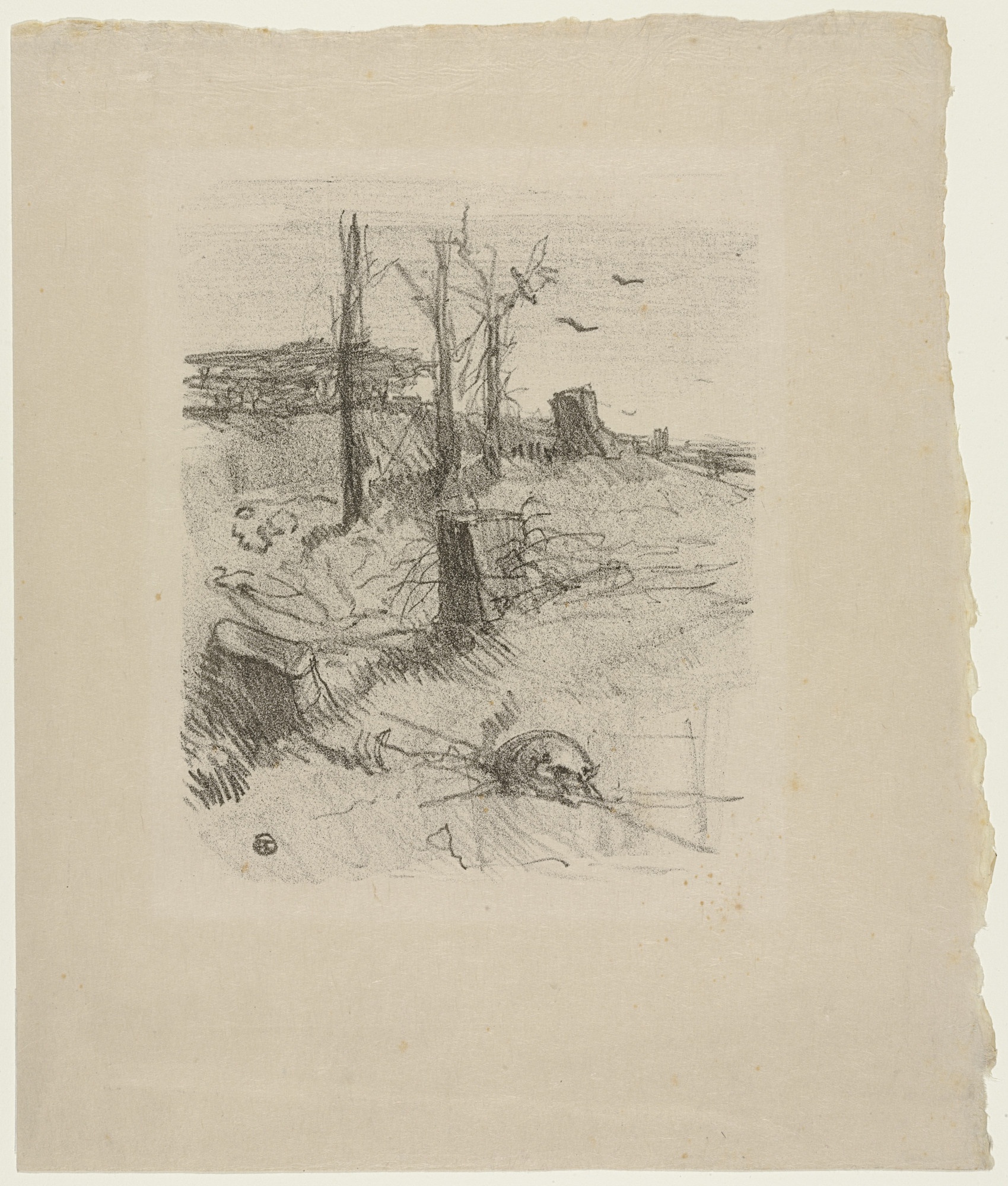 Henri de Toulouse-Lautrec. A Cemetery in Galicia (Un cimetière en Galicie)